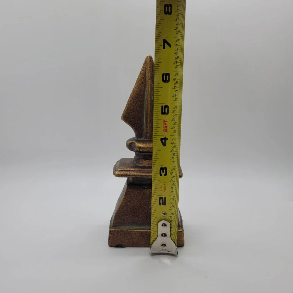 Vintage‎ Style Cast Iron Spearhead Finial Architectural Decor Paperweight